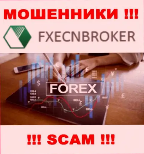 FOREX - именно в данном направлении оказывают свои услуги мошенники FXECNBroker