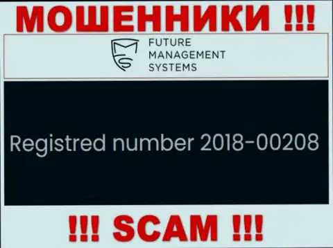 Регистрационный номер конторы Future Management Systems, которую стоит обходить стороной: 2018-00208