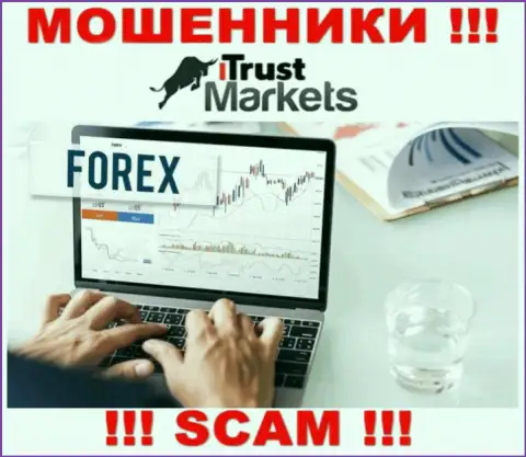 Рискованно совместно сотрудничать с интернет-мошенниками Trust-Markets Com, вид деятельности которых Форекс