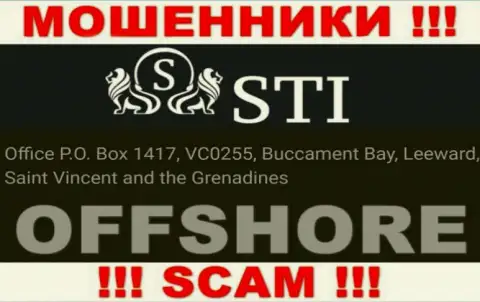 СтокТрейдИнвест Лтд - это противоправно действующая организация, пустила корни в оффшоре Office P.O. Box 1417, VC0255, Buccament Bay, Leeward, Saint Vincent and the Grenadines, будьте бдительны