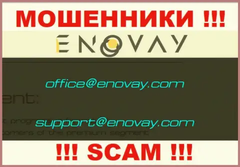 Адрес электронного ящика, который internet-мошенники Eno Vay указали на своем официальном сайте