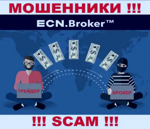 Не работайте совместно с брокером ECN Broker - не окажитесь очередной жертвой их противоправных действий