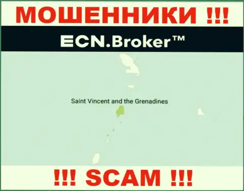 Пустив корни в оффшорной зоне, на территории St. Vincent and the Grenadines, ECN Broker спокойно обманывают клиентов