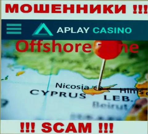 Базируясь в оффшорной зоне, на территории Cyprus, APlay Casino спокойно кидают лохов