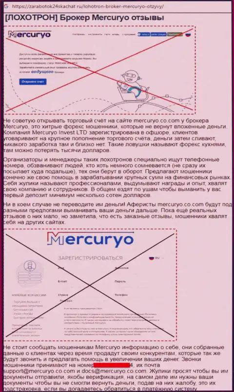 Обзор Меркурио Ко, как интернет махинатора - совместное взаимодействие заканчивается прикарманиванием денежных средств