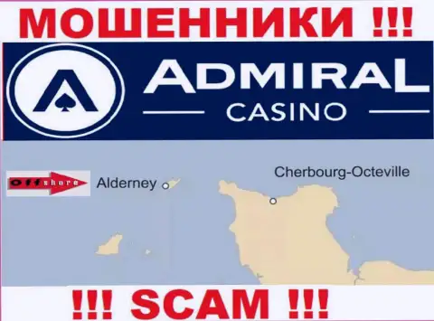 Поскольку AdmiralCasino Com имеют регистрацию на территории Алдерней, отжатые вложенные денежные средства от них не вернуть
