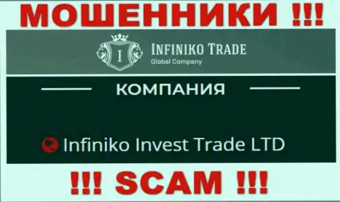 Infiniko Invest Trade LTD - это юр. лицо интернет-мошенников InfinikoTrade