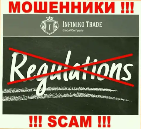 Infiniko Trade беспроблемно присвоят ваши средства, у них нет ни лицензии, ни регулятора