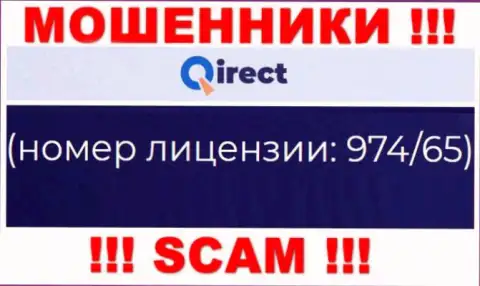 Иметь дело с компанией Qirect Com РИСКОВАННО, несмотря на предоставленную лицензию на их интернет-ресурсе