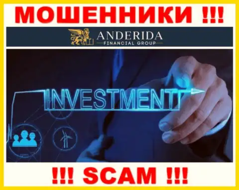 Anderida Group обманывают, оказывая незаконные услуги в области Investing