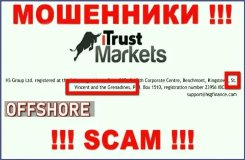Шулера Trust Markets засели на территории - St. Vincent and the Grenadines, чтоб скрыться от ответственности - МОШЕННИКИ