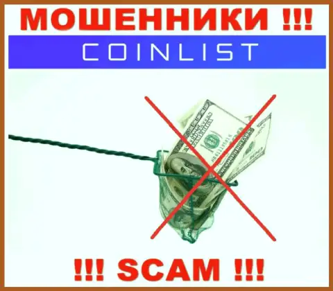 Нереально вывести денежные вложения с брокерской компании CoinList, посему ни рубля дополнительно заводить не нужно