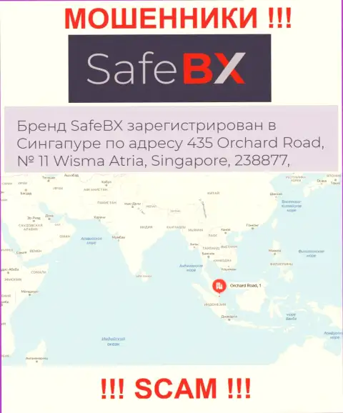 Не сотрудничайте с конторой SafeBX - эти internet мошенники пустили корни в офшоре по адресу - 435 Орчард-роуд, № 11 Висма Атриа, 238877 Сингапур