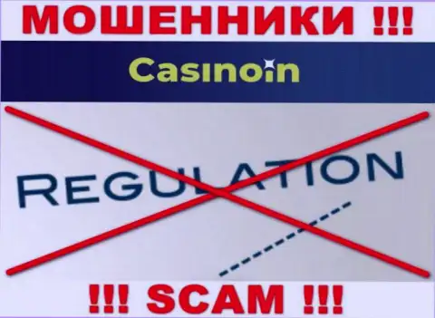 Инфу об регуляторе компании CasinoIn Io не разыскать ни на их сайте, ни во всемирной сети internet