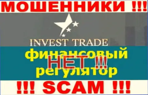 У организации Invest-Trade Pro нет регулируемого органа, а значит это ушлые internet-обманщики !!! Будьте очень осторожны !