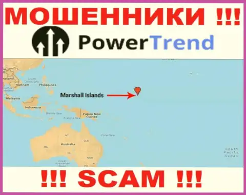 Компания Power Trend зарегистрирована в оффшорной зоне, на территории - Marshall Islands