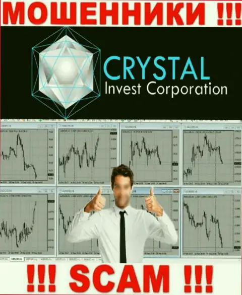 Ворюги Crystal Invest Corporation убеждают людей взаимодействовать, а в итоге обдирают