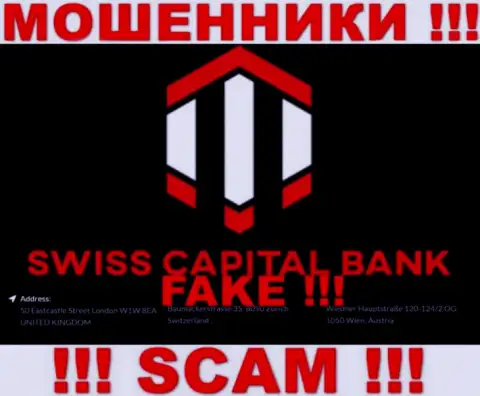 Так как адрес на сайте SwissCBank Com обман, то и работать с ними слишком рискованно