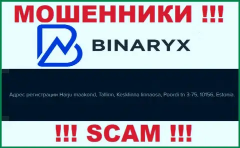 Не верьте, что Binaryx Com зарегистрированы по тому адресу, который указали у себя на веб-портале