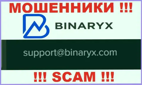 На сайте жуликов Binaryx Com представлен этот адрес электронного ящика, куда писать письма слишком опасно !!!