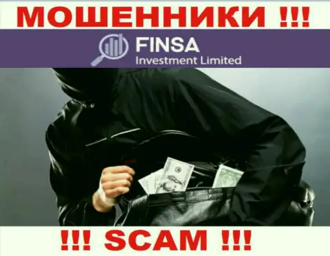 Не ведитесь на обещания заработать с мошенниками FinsaInvestmentLimited - это капкан для доверчивых людей