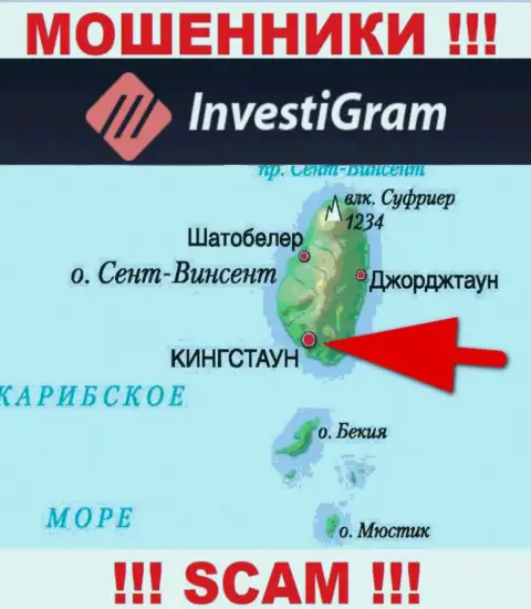 У себя на сервисе InvestiGram указали, что зарегистрированы они на территории - Kingstown, St. Vincent and the Grenadines
