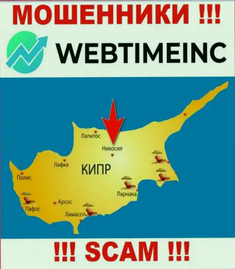 Контора WebTimeInc Com - это мошенники, пустили корни на территории Никосия, Кипр, а это оффшор