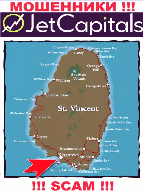 Кингстаун, Сент-Винсент и Гренадины - именно здесь, в офшоре, пустили корни разводилы ДжетКапиталс