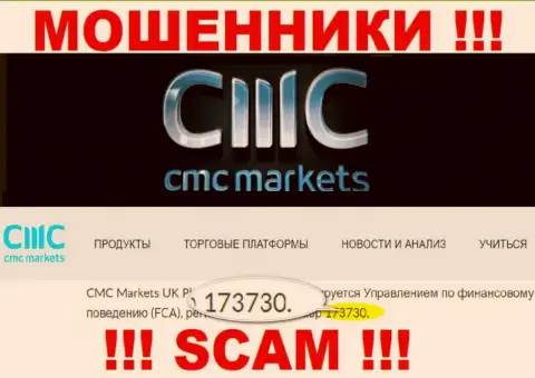 На интернет-портале кидал CMC Markets хотя и размещена их лицензия, однако они в любом случае МОШЕННИКИ