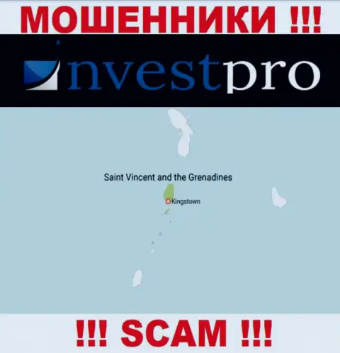 Мошенники NvestPro зарегистрированы на территории - Сент-Винсент и Гренадины
