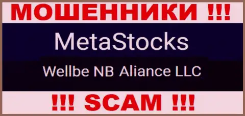 Юридическое лицо мошенников MetaStocks - это Wellbe NB Aliance LLC