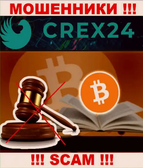 Абсолютно никто не контролирует деятельность Crex 24, следовательно промышляют незаконно, не сотрудничайте с ними