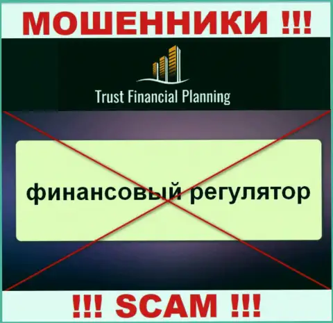 Материал о регуляторе организации Trust Financial Planning не найти ни на их сайте, ни во всемирной интернет паутине