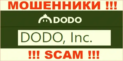 Додо Ех - это internet-махинаторы, а владеет ими DODO, Inc