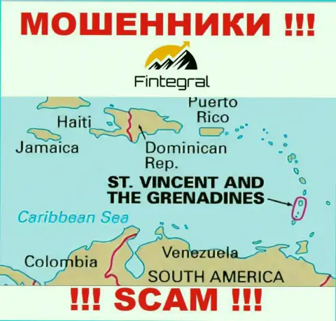 St. Vincent and the Grenadines - именно здесь юридически зарегистрирована жульническая организация Fintegral