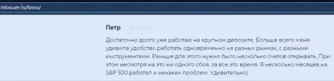 Ещё один отзыв биржевого игрока Форекс организации Киехо на интернет-сервисе Infoscam ru