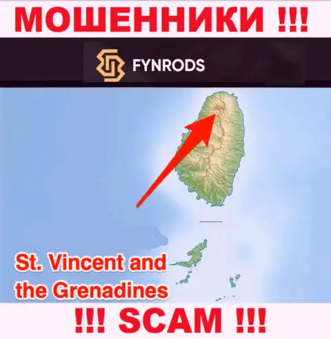 Fynrods Com это ВОРЮГИ, которые юридически зарегистрированы на территории - Сент-Винсент и Гренадины